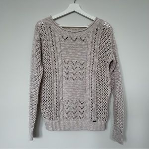 Hollister California Open Stitch Knit Sweater Size Medium